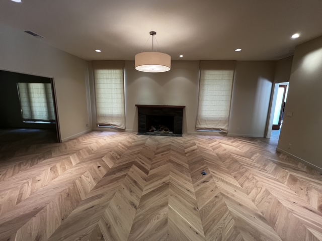 Luxurious modern interior with hardwood floors